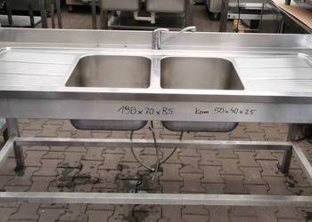 Zlew 2 komory 190x70x85 kom50x40x25