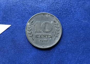 Stare monety 10 cent 1942 Holandia Stare monety 10 cent 1942 Holandia