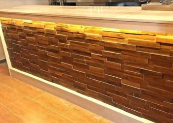 Panel ścienny  3d mahoń, teak, suar