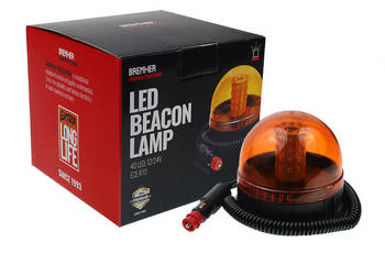 LAMPA OSTRZEGAWCZA "KOGUT" MAGNES + 3 OTWORY, 40 LED, 12/24V, ECE R10,