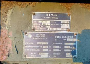Agregat prądotwórczy CKD Praha AM 6T 73 kW na przyczepie 2 osiowej