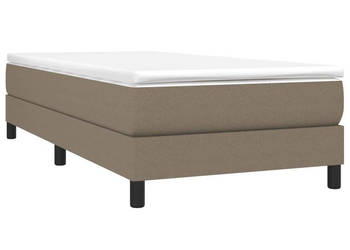 Rama łóżka kolor taupe tapicerowana tkaniną 80 x 200 cm WM-3120472