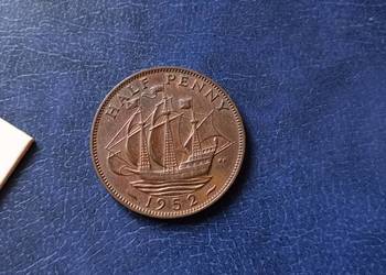 Stare monety 1/2 pens 1952 Wielka Brytania