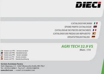 DIECI AGRI TECH 32.9 VS katalog części zamiennych PL