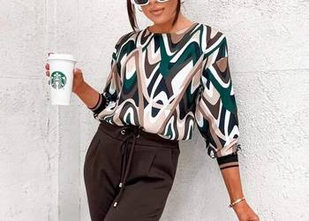 Spodnie Novum cygaretki - czekolada - rozmiar 40