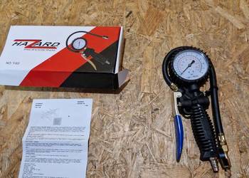 PISTOLET DO POMPOWANIA MANOMETR PROFESJONALNY 8BAR