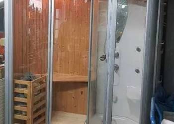 Sauna z prysznicem 2w1 fińska + parowa Prysznic Łaźnia Dysze masaż SPA