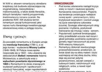 Notatki do matury z języka polskiego