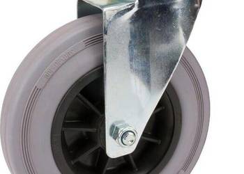 Koła skrętne z czarnymi oponami gumowymi 3470PIR200P63