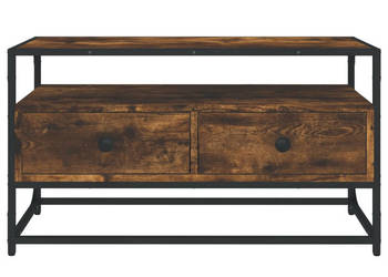 Szafka pod TV przydymiony dąb 80x35x45 cm WM-826312