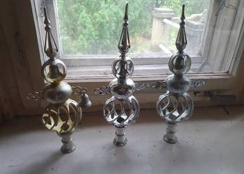 Zabawki bałwanki króliki gwiazdy na choinkę PRL plastik, vintage