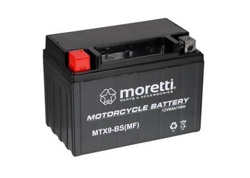 Akumulator Motocyklowy  8Ah Moretti MTX9-BS 120A L+ Radomsko, Brzeźnicka 58