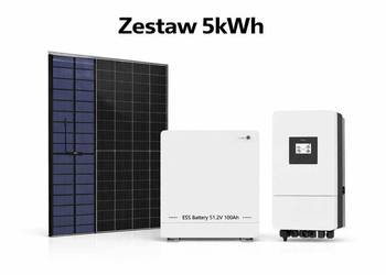 Zestaw budżetowy 5kWh LV (panele, inwerter 3 fazy, magazyn 5.12 kWh)