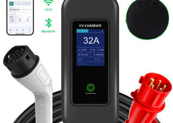 Szybka przenośna ładowarka 22kW Typ2 | Mobilna stacja ładowania z aplikacją