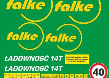 Naklejki falke 14 ton mocne laminowane Naklejki falke 14 ton mocne laminowane