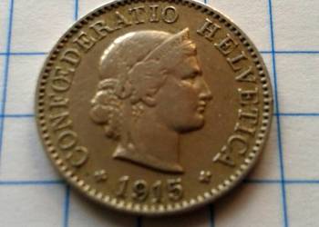 5 RAPPÓW ( 5 CENTYMÓW ) 1915 ROK - SZWAJCARIA