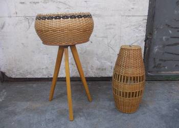 Stary kwietnik i lampka w stylu BOHO – komplet