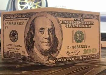 Portfel z Nadrukiem 100$