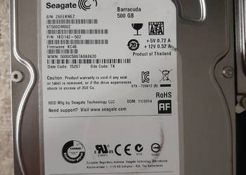 Dyski twarde Seagate 500GB ST500DM002 7,2K 16Mb Sata III 3,5''