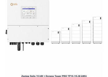 Zestaw Solis 15 kW + Dyness Tower PRO TP15 15,36 kWh