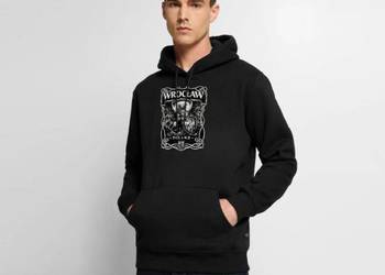 Ekologiczna męska bluza z kapturem Premium Wrocław – Herb | Dolny Śląsk