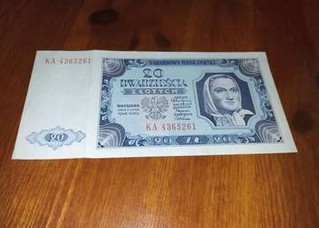 Banknot 20 zł  dwadzieścia złotych