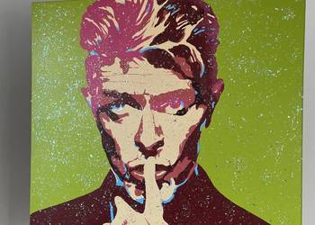 Portret David Bowie, obraz akrylowy na płótnie