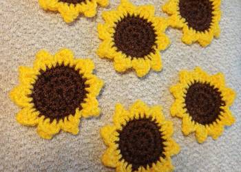 Słonecznik szydelkowy aplikacja