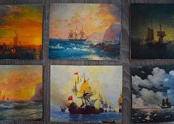 Marynistyka w malarstwie - 6 obrazków .