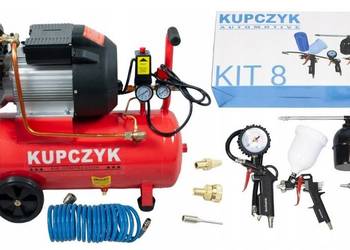 Kompresor tłokowy ZVA-24 Kupczyk + zestaw KIT-8