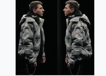 Kurtka Pikowana z Kapturem Męska MESSI rozm XL NOWA