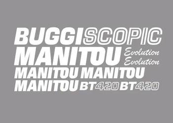 Naklejki oklejenie MANITOU BUGGISCOPIC BT420 Zamiennik