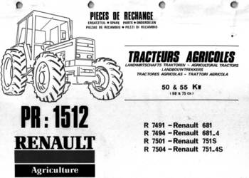 Katalog części Renault 681, 681-4, 751s, 751-4s