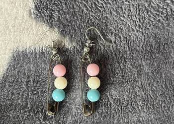Kolczyki agrafki Handmade