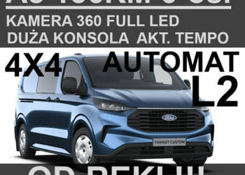 Ford Transit Custom A8 4X4 136KM 6-os. Kamera 360 Akt. Tempomat Full Led O…