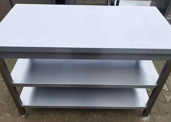 Stół Gastro z Półkami - 130/70/85 cm - S 851