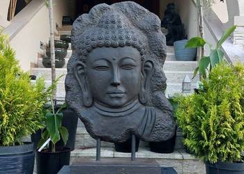Płaskorzeźba do ogrodu Budda 120cm Ogrody w stylu orientalny
