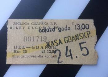 ( 1053. ) Bilet Żegluga Gdańska P.P. ( 1053. ) Bilet Żegluga Gdańska P.P.