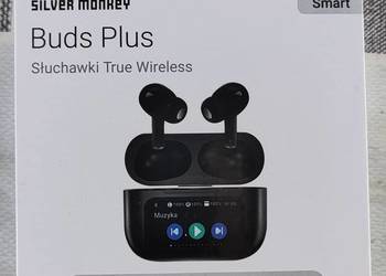 NOWE Słuchawki bezprzewodowe Silver Monkey Smart Buds Plus ANC
