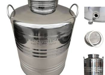 Pojemnik zbiornik beczka bańka inox 75L whisky bimber nalewka wino sok woda