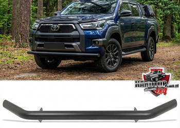 Orurowanie Przednie rura  - Toyota Hilux 2021+ Czarne  4x4