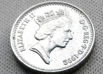 WIELKA BRYTANIA-FIVE PENCE-1992 r