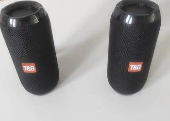 Dwa głośniki BT stereo duża bateria 1200mAh ,8h grania,radio FM,SUPER!