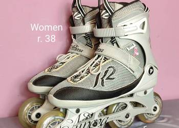 Damskie rolki K2 Athena - rozmiar 38 Women's - stan bardzo dobry [R41]