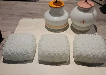 Lampy wiszące lata 70 bardzo dobry stan komplet