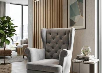 Fotel Uszak Glamour Głęboko Pikowany, Różne Kolory, Dostawa 0zł!