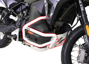 Gmole HEED CFMOTO 1000 MT-X - dolne, białe