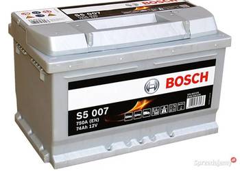 Akumulator 74Ah 750A Bosch EN S5007 Prawy Plus