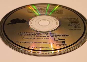 Michael Jackson BAD 1987 Epic