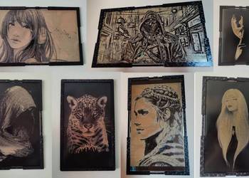 Obraz na czarnym szkle, unikat, niesamowity efekt